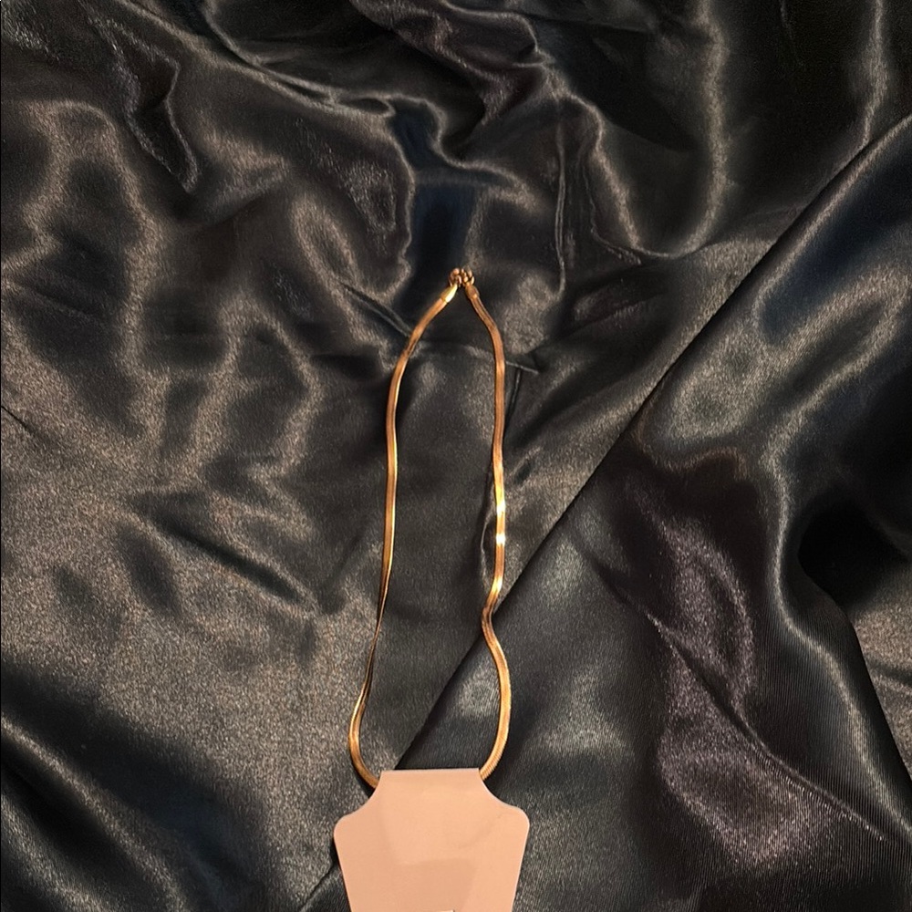 17” Herringbone Gold Chain Necklace
